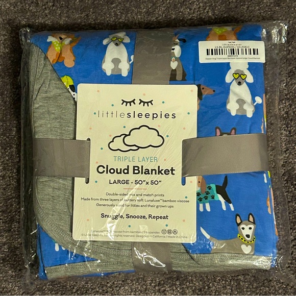 Little Sleepies Other - Little Sleepies Dapper Dog Cloud Blanket🐾 NEW